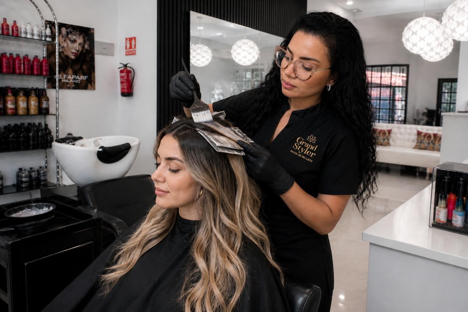 Balayage y mechas